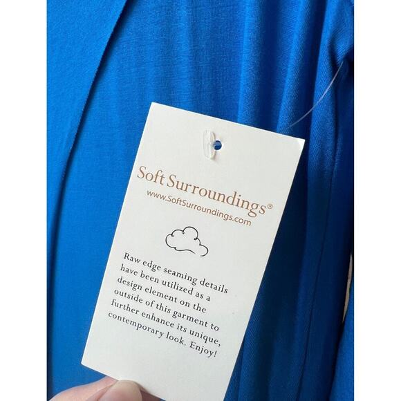 Soft Surroundings BLUE Alexandra Dress Azure NWT - Picture 3 of 8